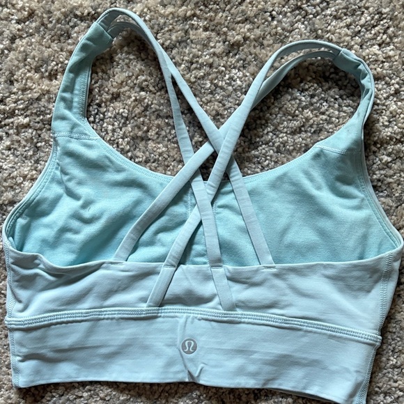 Lululemon Athletica Light Blue Energy longline Bra - Picture 2 of 4
